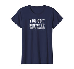 Blue Bonvoyed T-Shirt for Woman on Amazon